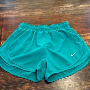 Nike DryFit Running Shorts Green Small
